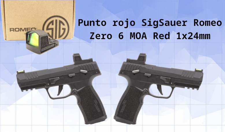  Punto rojo SigSauer Romeo Zero 6 MOA Red 1x24mm
